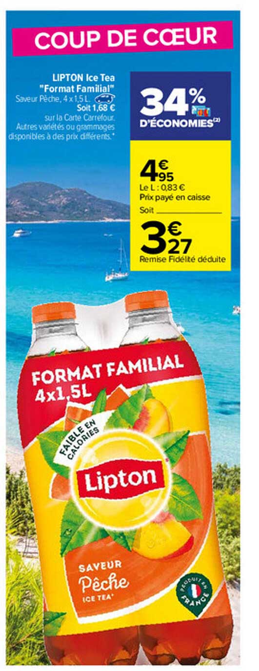 lipton ice tea "format familial"