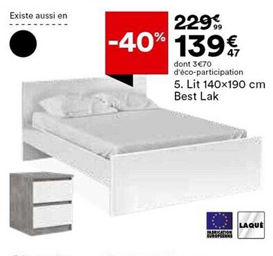 lit 140 x 190 cm best lak