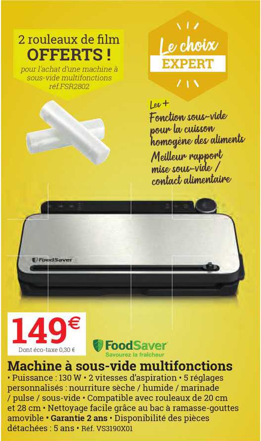machine à sous-vide multifonctions foodsaver