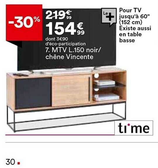 mtv l. 150 noir-chêne vincente time