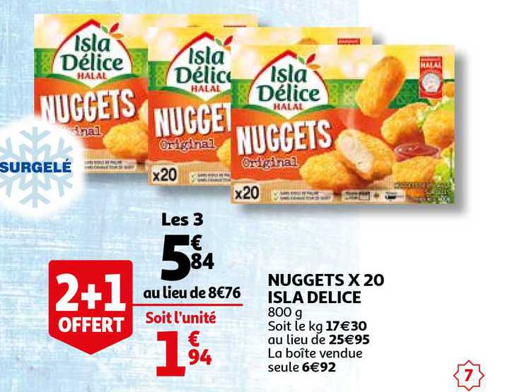 nuggets x20 isla délice