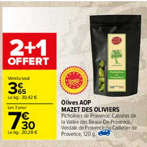 olives aop mazet des oliviers