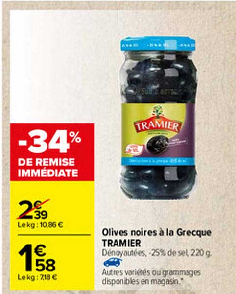 Olives Noires à La Grecque Tramier