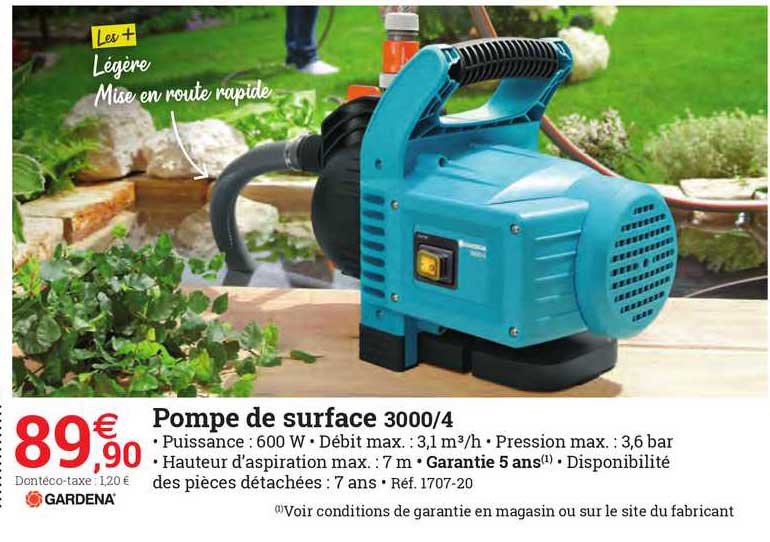 Pompe De Surface 3000-4 Gardena