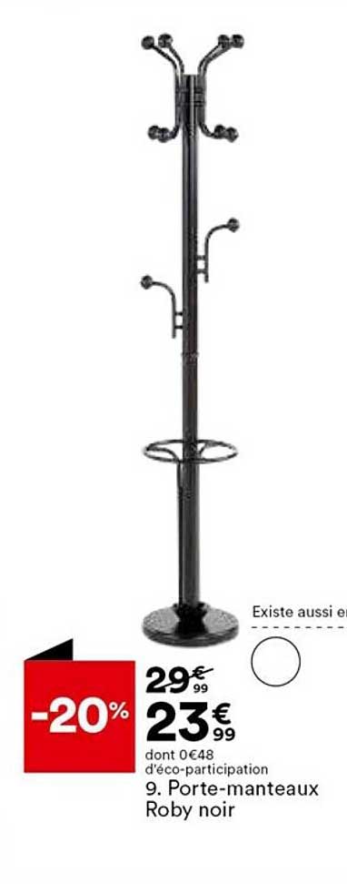 porte-manteaux roby noir