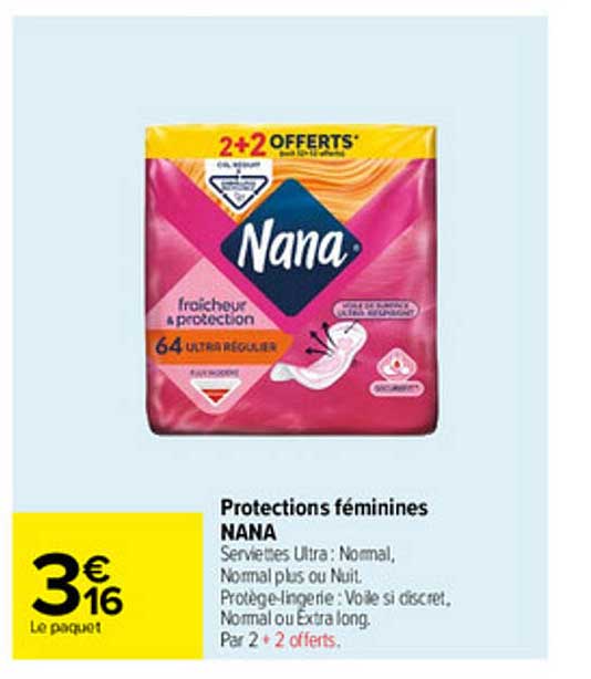 protections féminines nana