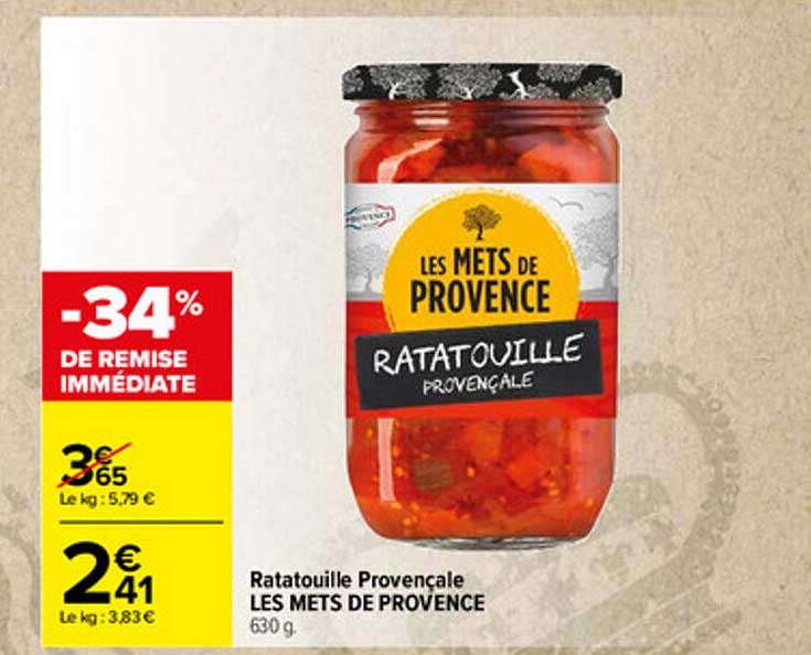 ratatouille provençale les mets de provence