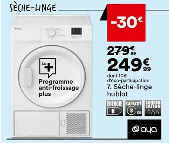 sèche-linge hublot aya