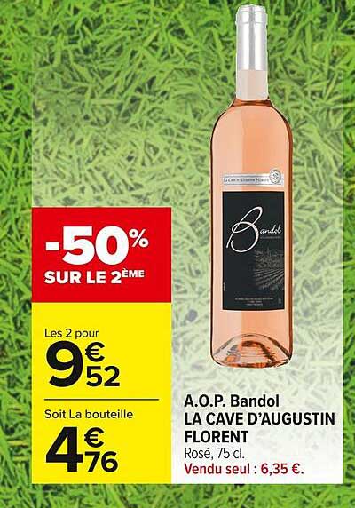 a.o.p. bandol la cave d'augustin florent