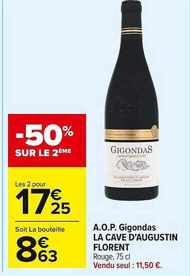 a.o.p. gigondas la cave d'augustin florent