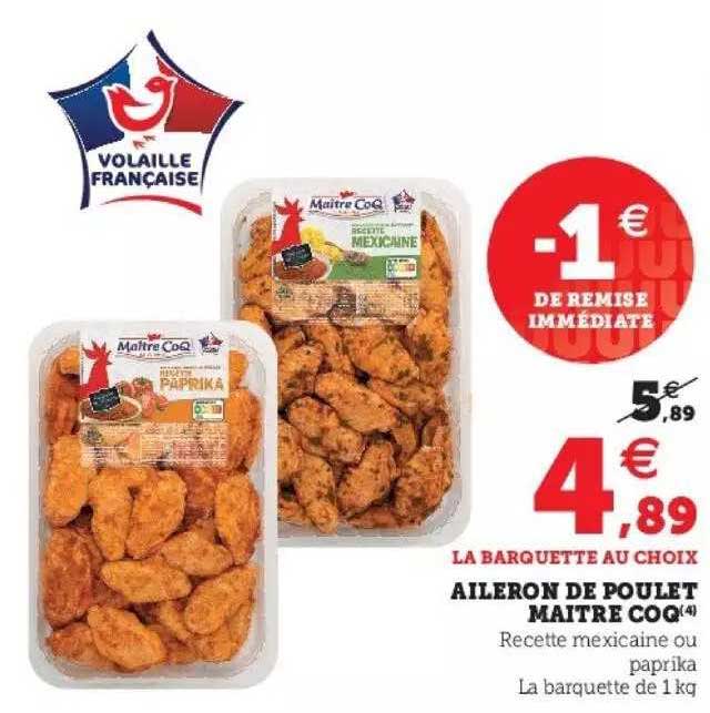 aileron de poulet maitre coq