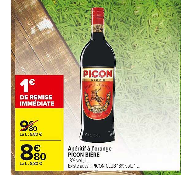 apéritif à l'orange picon bière