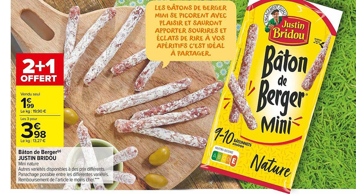 bâton de berger justin bridou