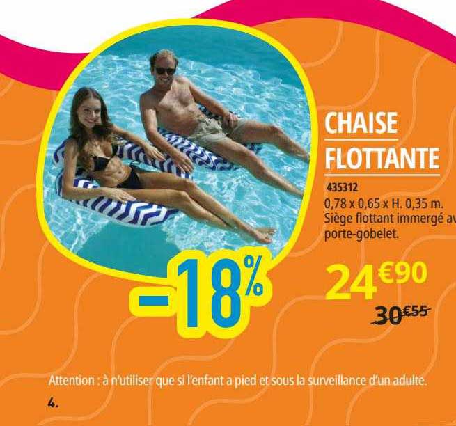 chaise flottante