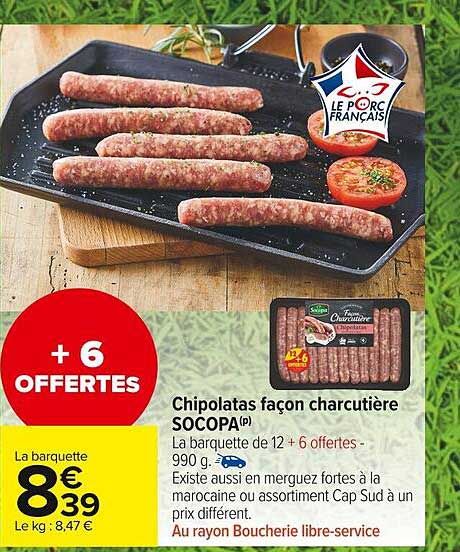Chipolatas Façon Charcutière Socopa