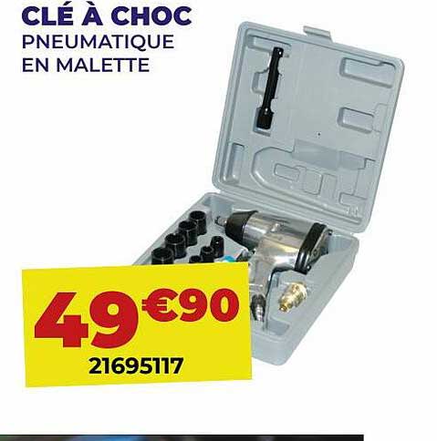 clé à choc pneumatique en malette