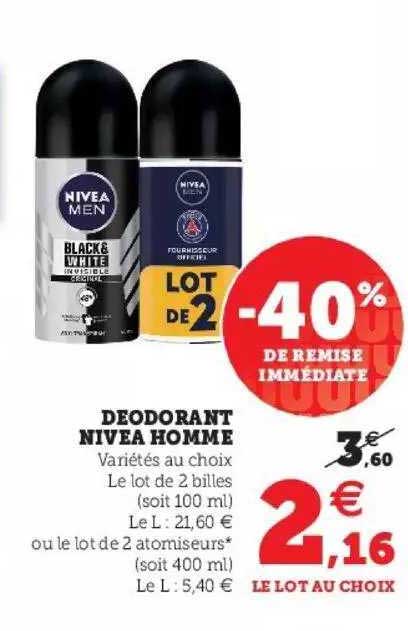 Déodorant Nivea Homme
