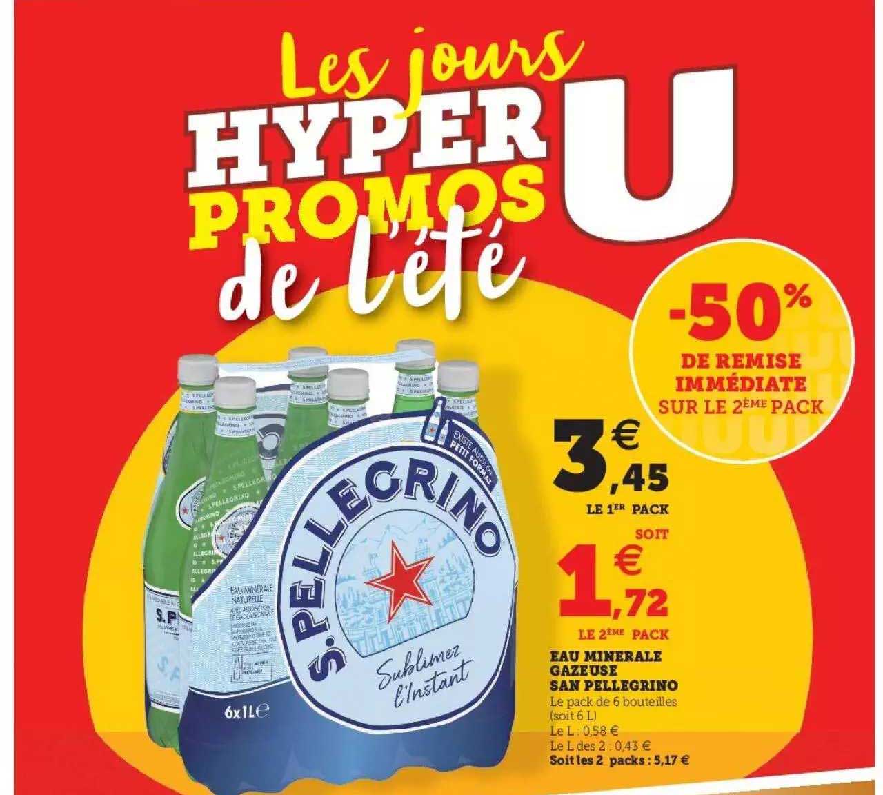 Eau Minérale Gazeuse San Pellegrino