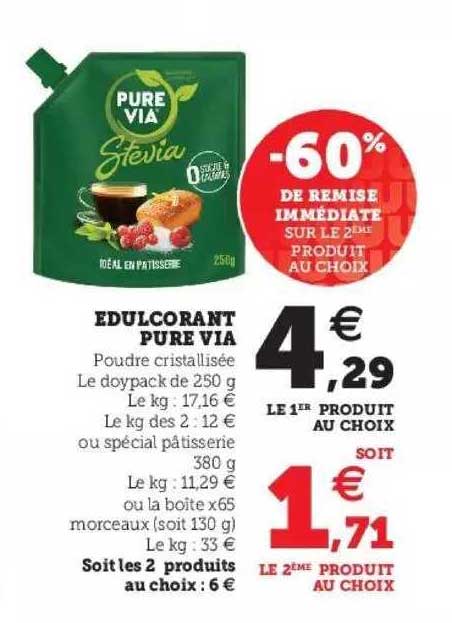 édulcorant pure via