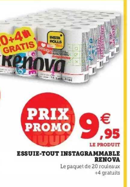 essuie-tout instagrammable renova