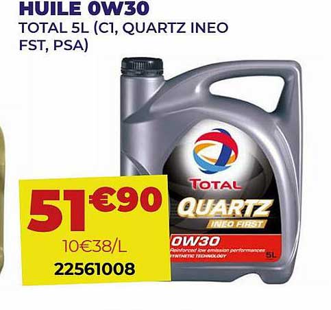 huile 0w30 total