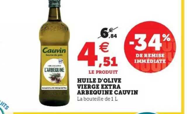Huile D'olive Vierge Extra Arbequine Cauvin
