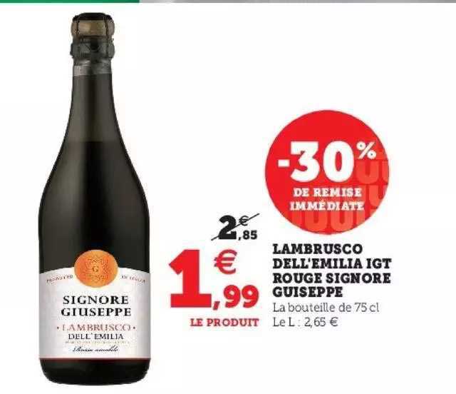 lambrusco dell'emilia igt rouge signore guiseppe