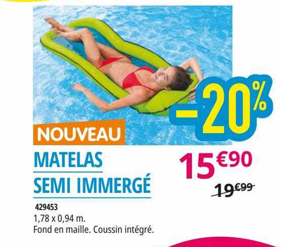 matelas semi immergé