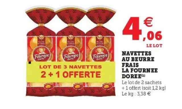 navettes au beurre frais la fournée dorée