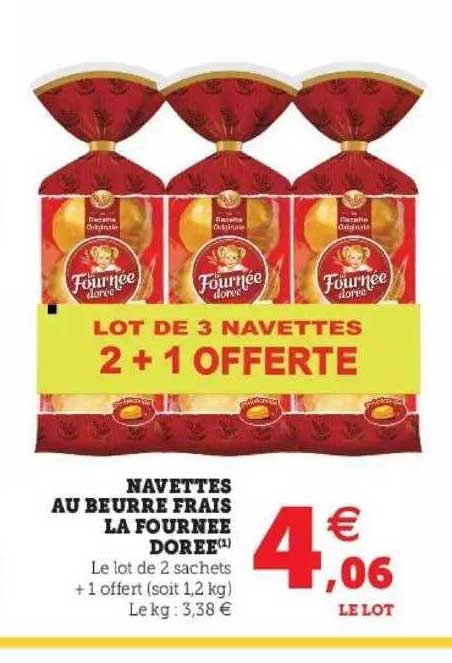 navettes au beurre frais la fournée dorée