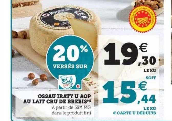 ossau iraty u aop au lait cru de brebis