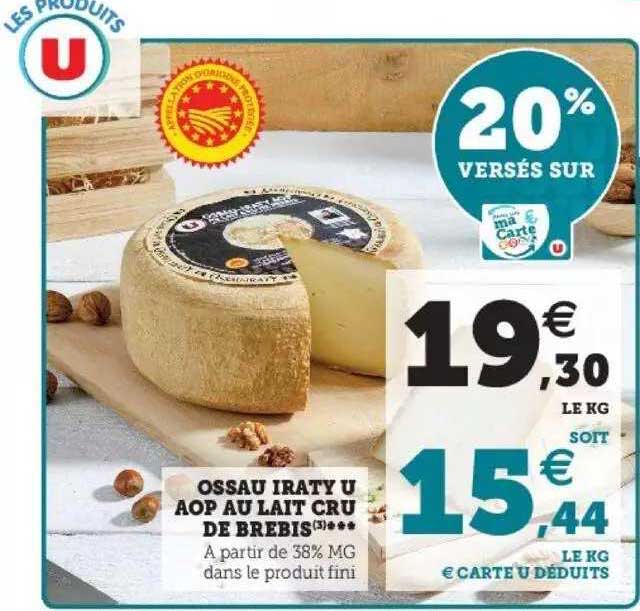 ossau iraty u aop au lait cru de brebis