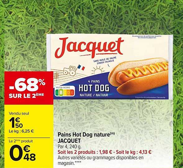 pains hot dog nature jacquet
