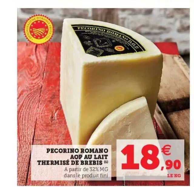 pecorino romano aop au lait thermisé de brebis