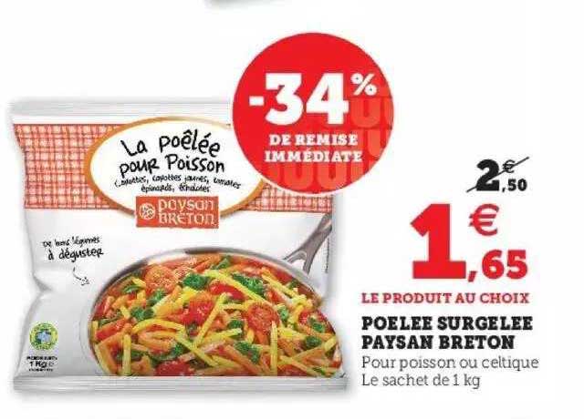 poêlée surgelés paysan breton