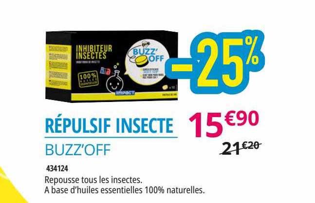répulsif insecte buzz'off