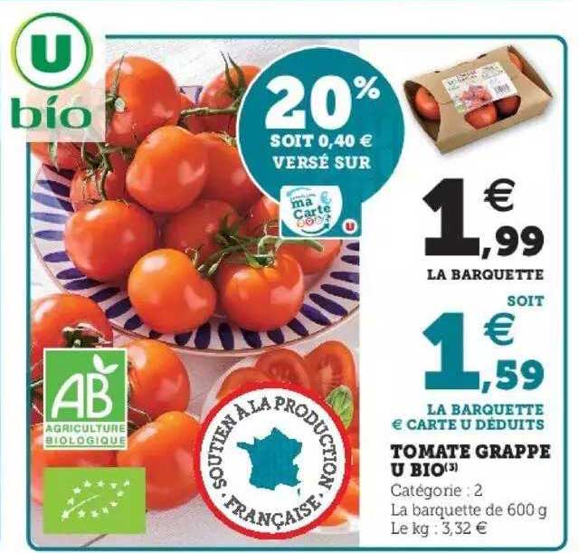 Tomate Grappe U Bio