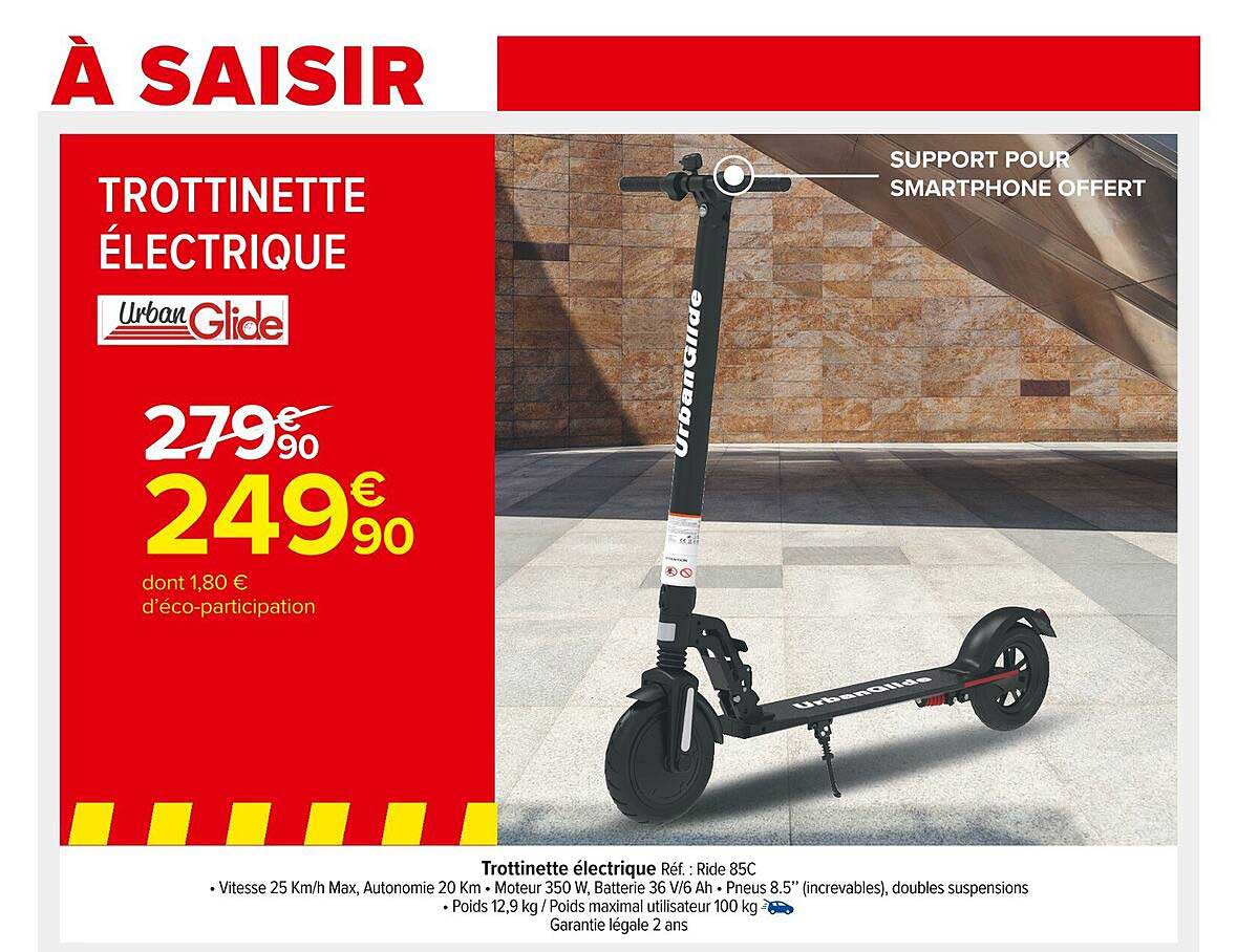 trottinette électrique urban glide