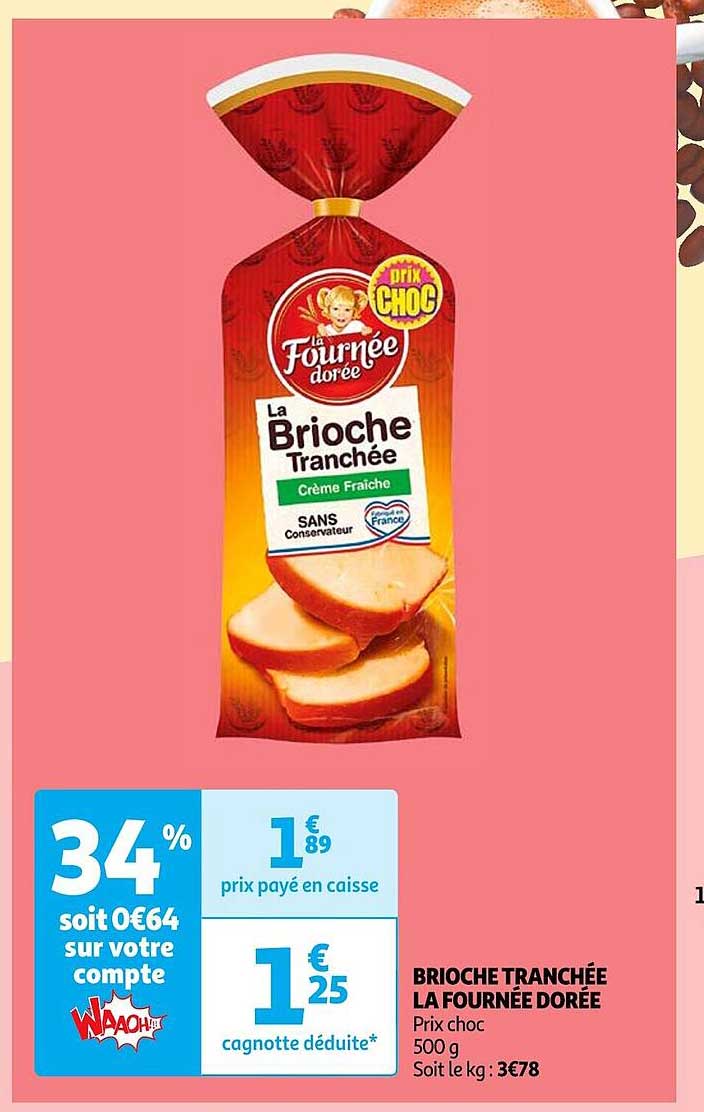 brioche tranchée la fournée dorée