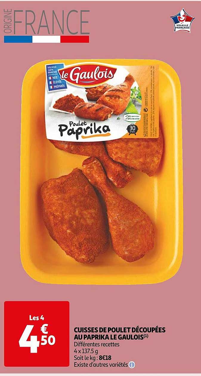 Cuisses De Poulet Découpées Au Paprika Le Gaulois