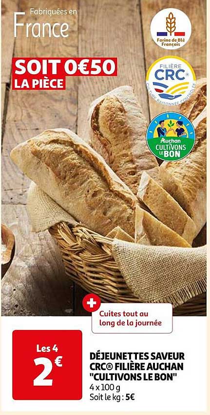 Déjeunettes Saveur Crc Filière Auchan "cultivons Le Bon"