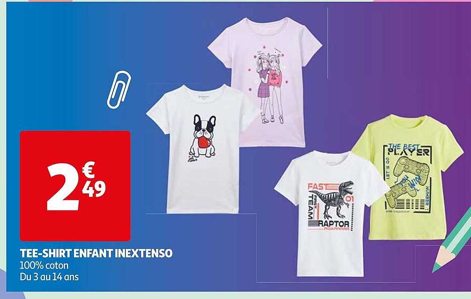 tee-shirt enfant inextenso