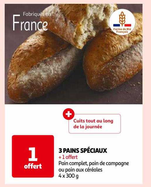 3 pains spéciaux