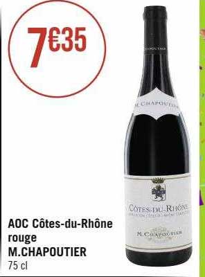 aoc côtes-du-rhône rouge m.chapoutier