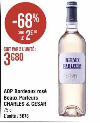 aop bordeaux rosé beaux parleurs charles & césar