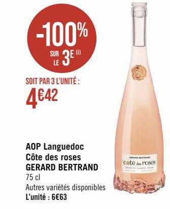aop languedoc côtes des roses gérard bertrand