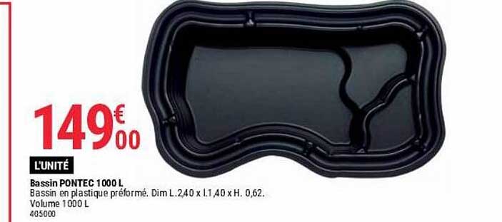 bassin pontec 1000l