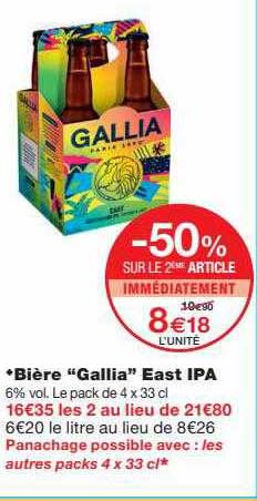 bière "gallia" east ipa