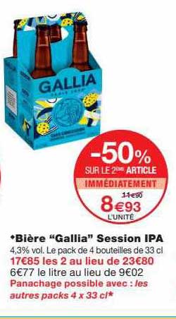 bière "gallia" session ipa