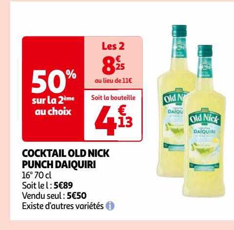 cocktail old nick punch daiquiri